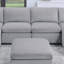 Canapé modulaire en velours côtelé 7 pièces gris foncé 2 pièces