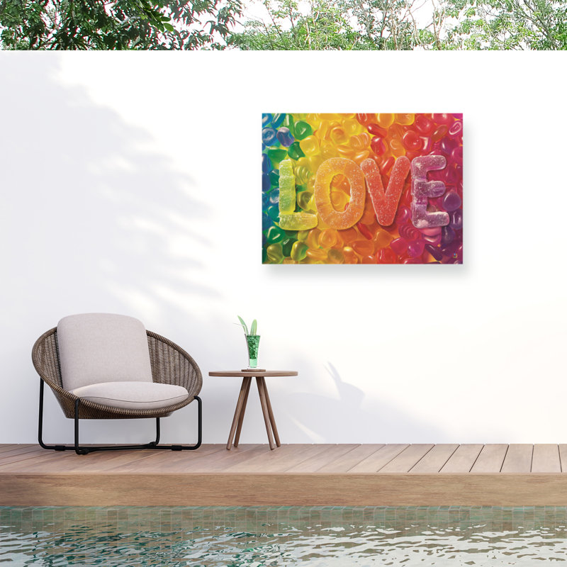 Toile pour l'extérieur Michael Is Love, H 18 po x l 24 po