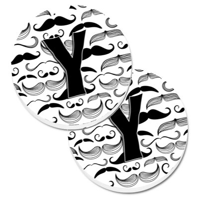 Sous-verre voiture moustache initial