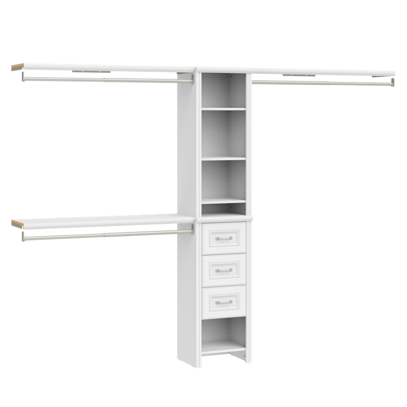 Tour de garde-robe 16 po avec 3 tiroirs et 3 tablettes supérieures Impressions
