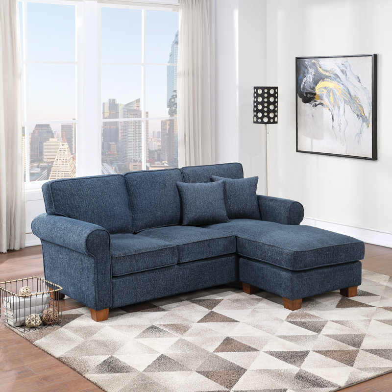 Canapé et chaise longue réversible de 76,5 po Gengler