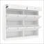 Wooden Shoe Cabinet with 4 Flip Drawers and 2 Storage Drawers-1247351154