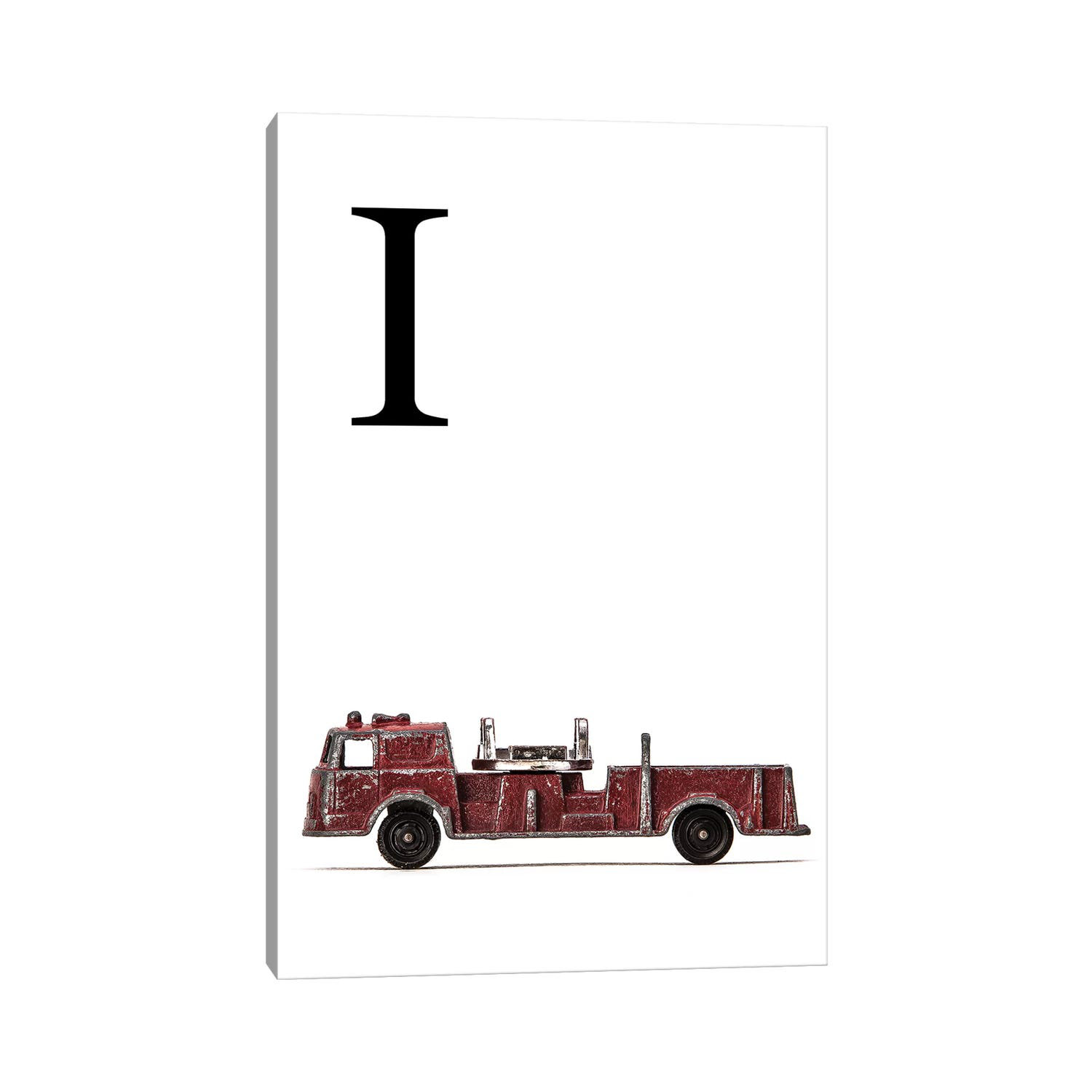 East Urban Home I Fire Engine Letter - Wrapped Canvas Print | Wayfair