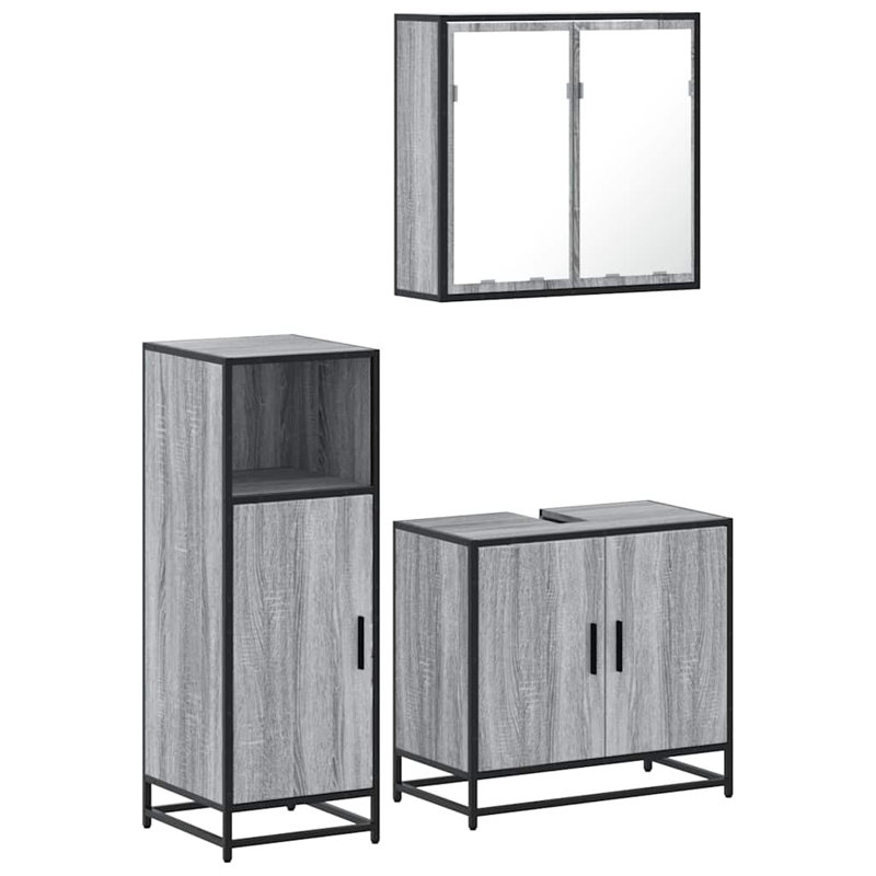 Amsey Bathroom Furniture Suite, Grey