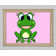 Bright Star Happy Frog Ready To Leap Pink Single Picture Frame Print