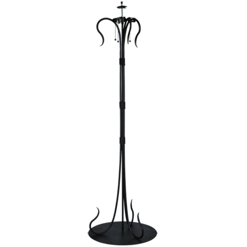 Wrought Iron 67"H Lamp Base