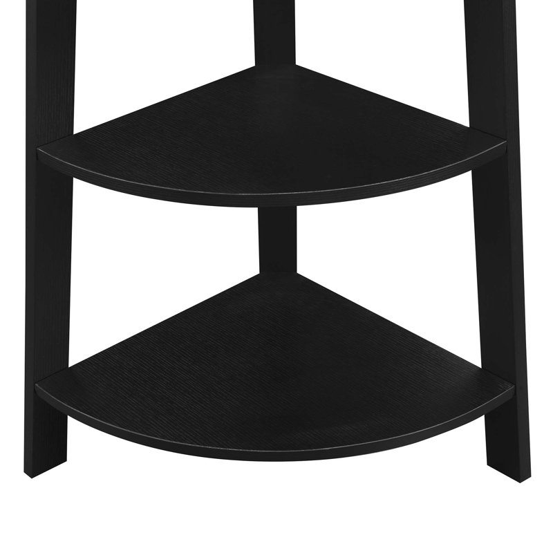 Haycraft Corner Bookcase, Black