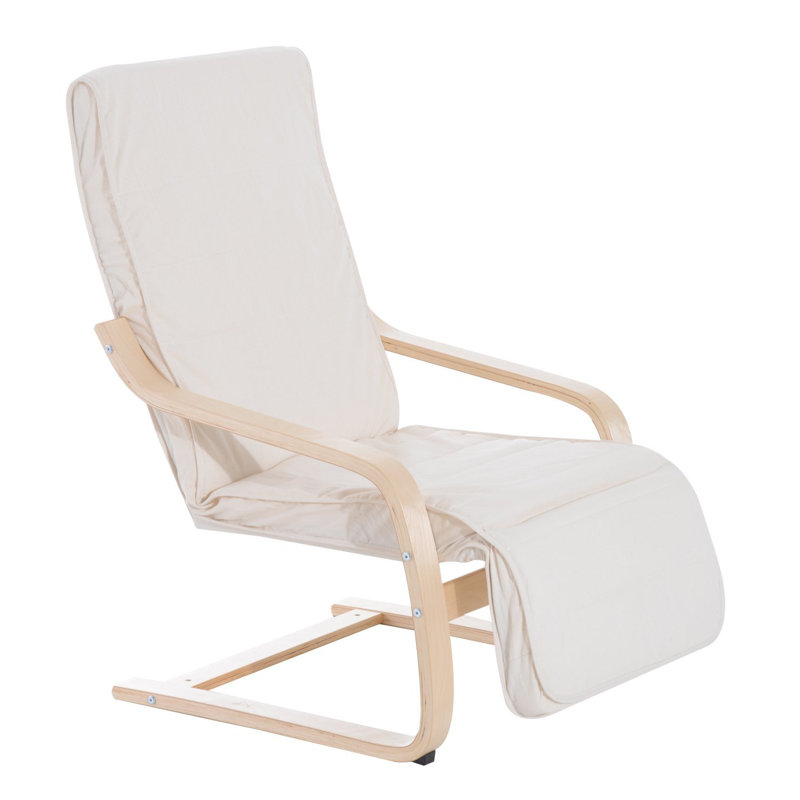 Carvey Upholstered Accent Chair, Creamy White