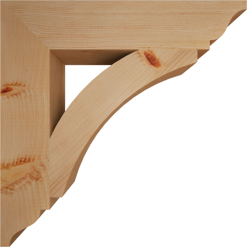 Support traditionnel Thorton, H 20 po x l 3,5 po x P 20 po, Douglas (lisse)