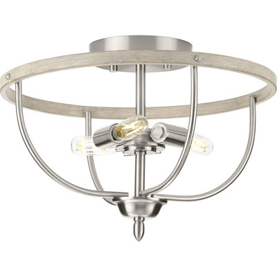 Plafonnier semi-encastré 14 po 3 lumières Romolo