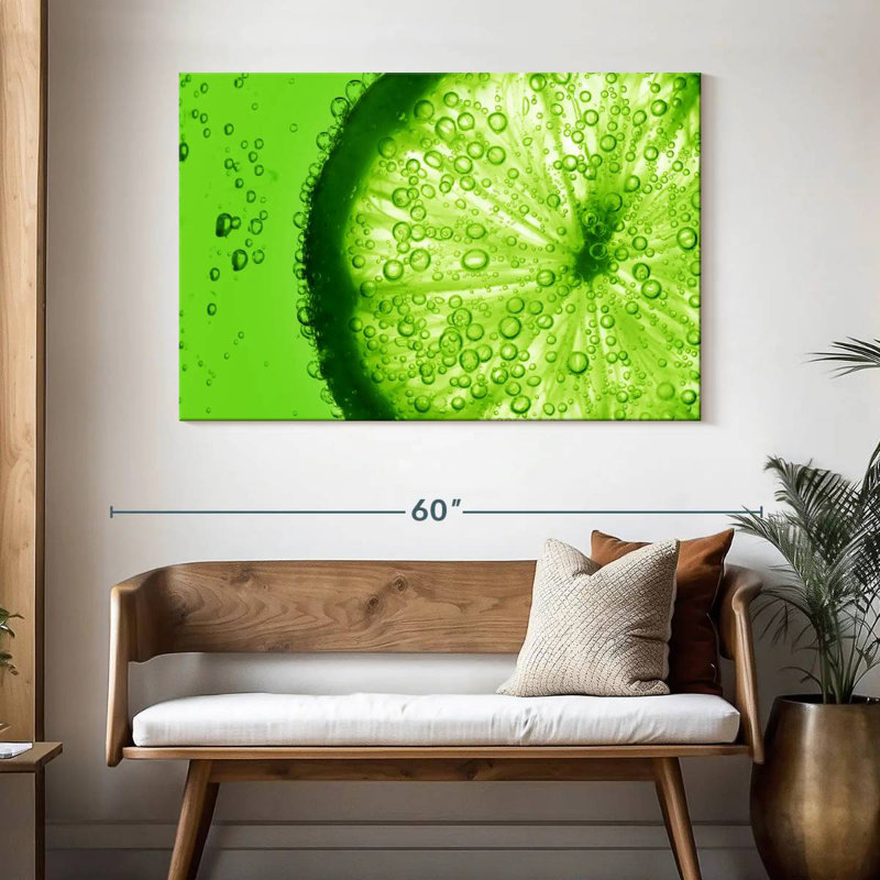 Yarlin Lime Slice, 32" H x 48" W