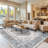 Boho Vintage Medallion Area Rug - Distressed Persian Style Soft Crystal Velvet Carpet For Living Room Bedroom-1885336255-1885336225
