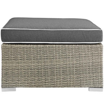 Repose-pieds d'extérieur en tissu Havenside Home Bocabec par Modway