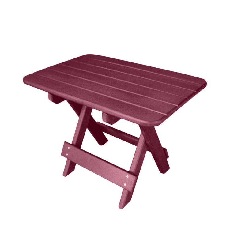Table d'appoint pliable Ansel, Rouge foncé merlot