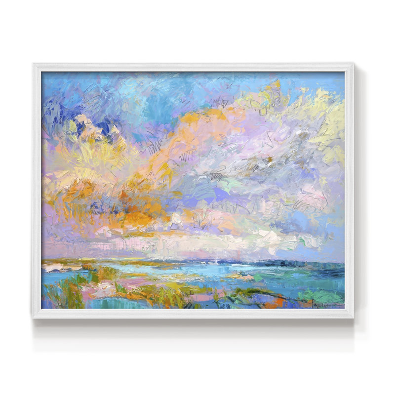 perfect Afternoon -Framed Print - Restickable, White, 16" H x 20" W