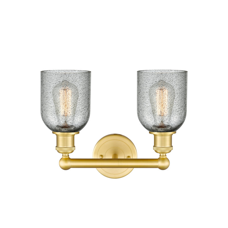Reiko 2 - Light Dimmable Vanity Light, Charcoal, Satin Gold