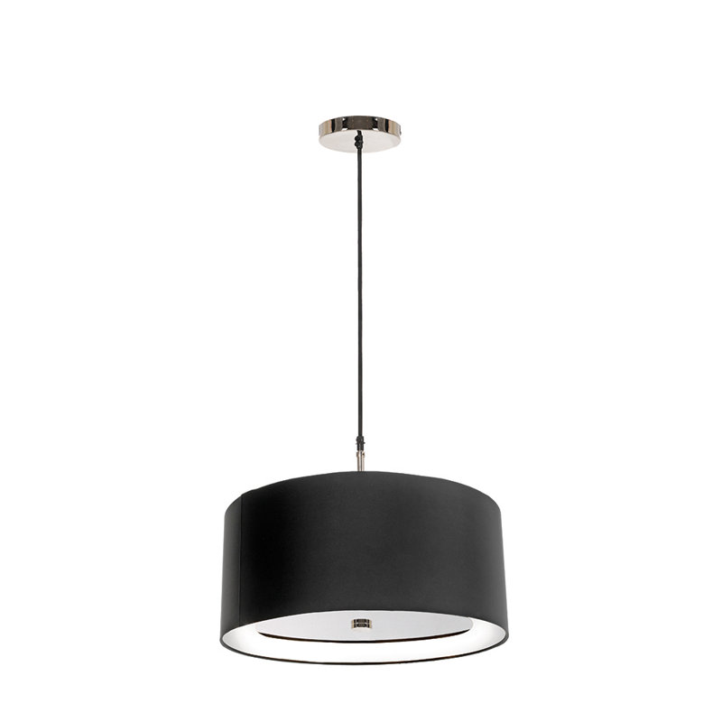 Athallia 3 - Light Drum Pendant, Black