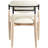 Riccio Vegan Leather Upholstered Dining Arm Chair-6766388-6766377