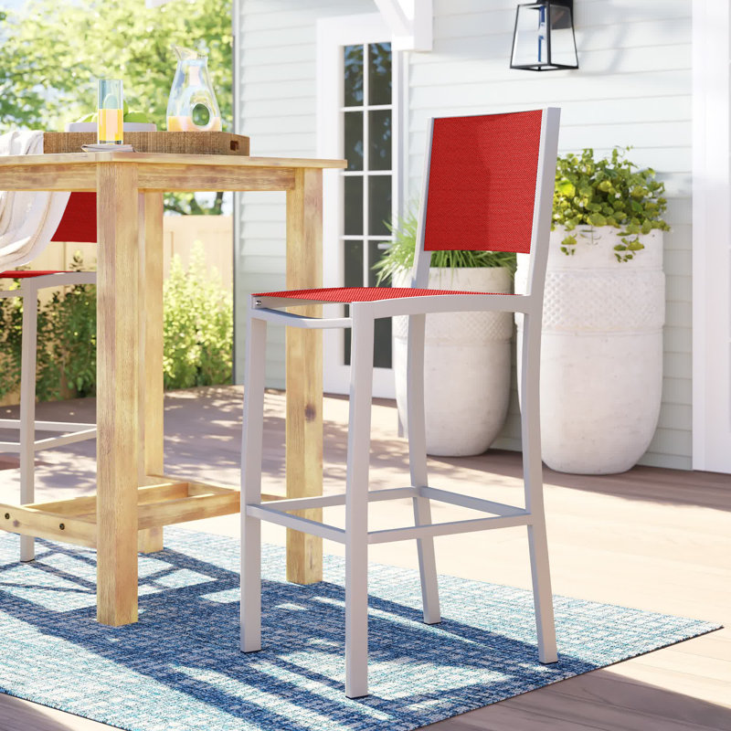 Tabouret de bar Travira, Rouge
