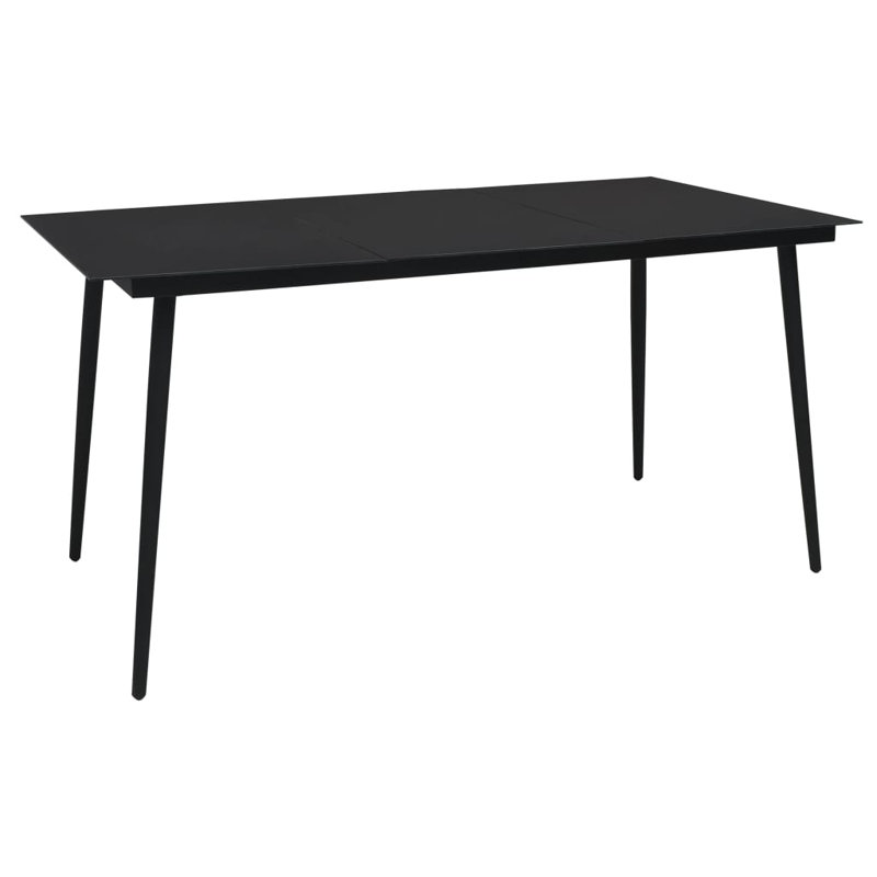 Dining Table, 34.4" W x 74.8" L x 29.1" H, Black