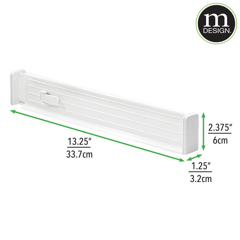mDesign Expandable Adjustable Kitchen Drawer Divider - Thumbnail 2