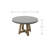 Elementi Home Verona 48" Round Space Grey Concrete Dining Table for Indoor and Outdoor Use