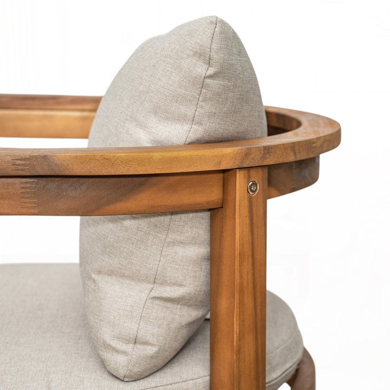 Outdoor Wood Barstool