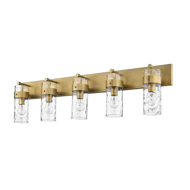 Aultman 5 - Light Dimmable Vanity Light, Rubbed Brass