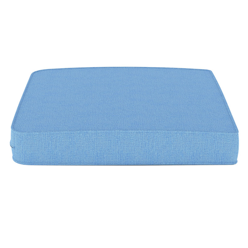 Outdoor Sunbrella® Seat Cushion, Canvas Air Blue Sunbrella® Canvas