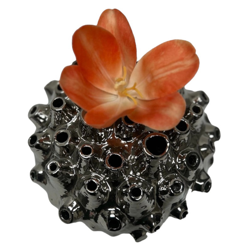 Vase de table en céramique Chimereze, Noir