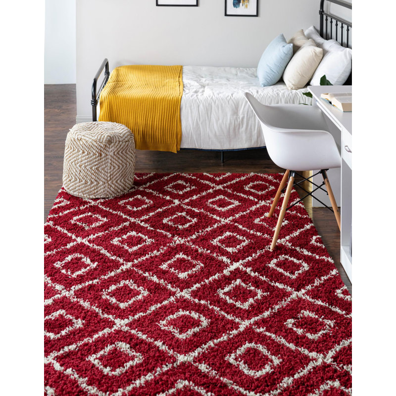 Assata Geometric Indoor Rug, Rectangle 5'3" x 8'