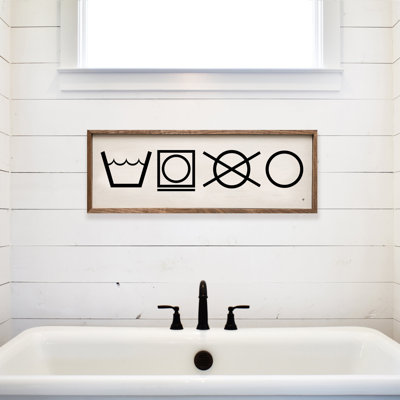Laundry Symbols White