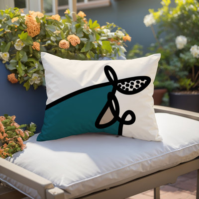 Coussin lombaire réversible intérieur / extérieur Jai Abstract