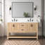 Ensemble de meuble-lavabo double 60 po avec plateau en pierre reconstituée Marissa