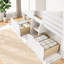 Lit mezzanine avec rangement, lit simple en bois aggloméré pour chambre d'enfant