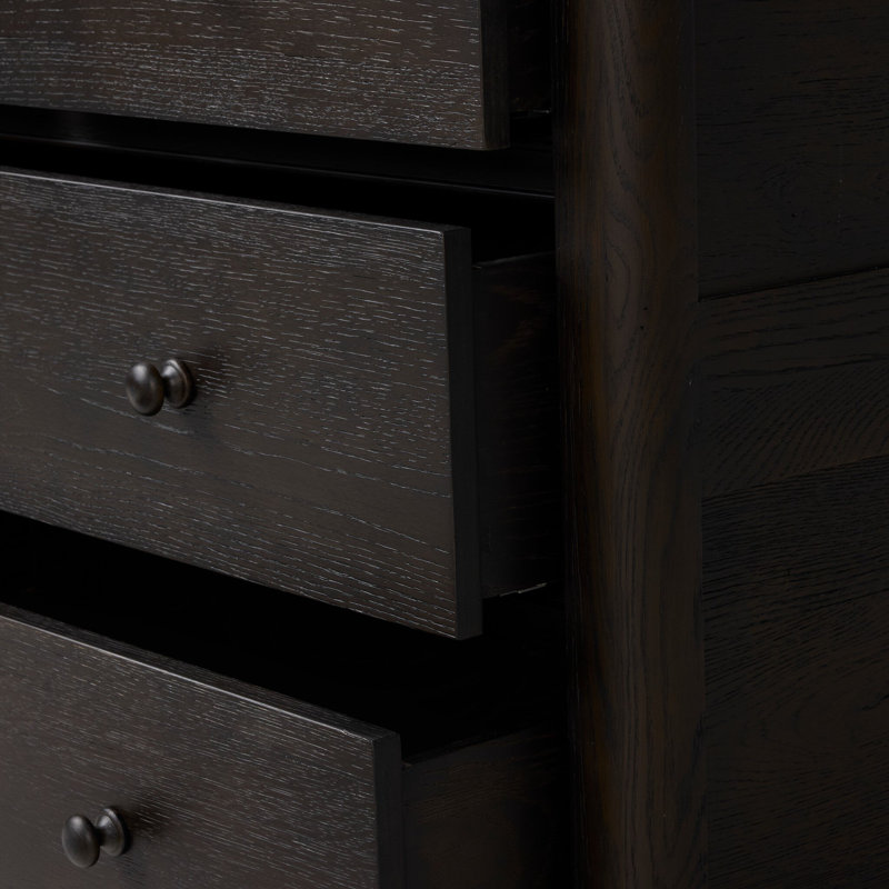 Pika Chest-Weathered Oak, Smoked Black Oak Veneer
