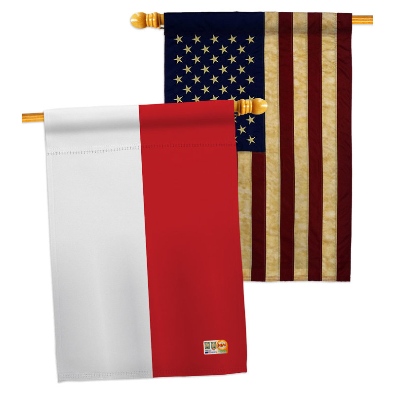 Double Sided 40'' H x 28'' W Polyester House Flag