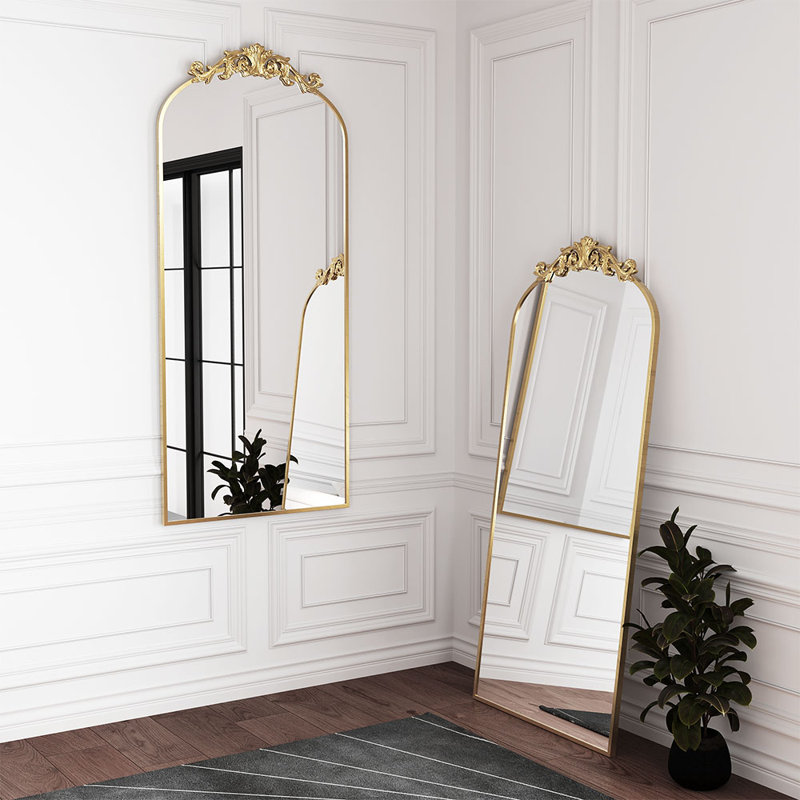 Iron Bowfront Mirror