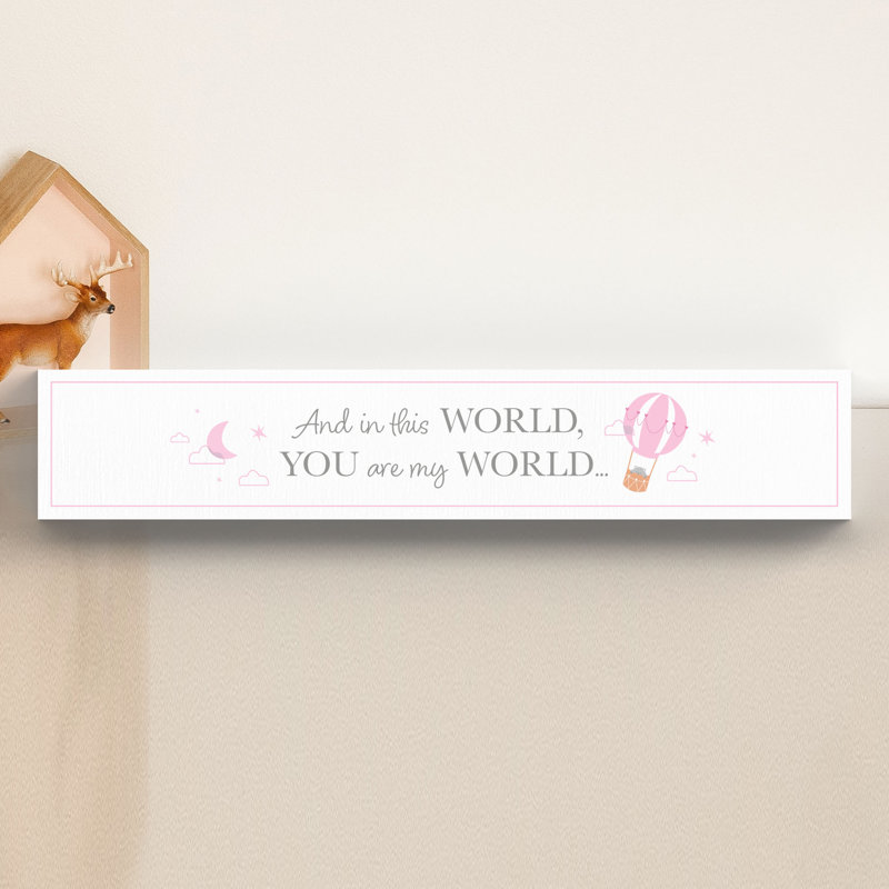 Arjun Text & Numbers Letter Block, White/Pink