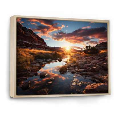 Sunset In Utah Mountain II - Utah Wall Art