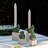 Berry & Thread Bird Topiary Candlestick Set/2