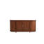 Armoire de rangement en bois massif brun de style américain 70,87 "