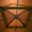 9.8Ft. Wx9.8Ft.L Outdoor Iron Vented Dome Top Patio Gazebo With Netting