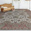 Tapis oriental ivoire / rouille en laine noué à la main 9 pi x 12 pi 1 po Trinity