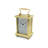 Traditional Analogue Metal Quartz Movement / Crystal Tabletop Clock in Gold