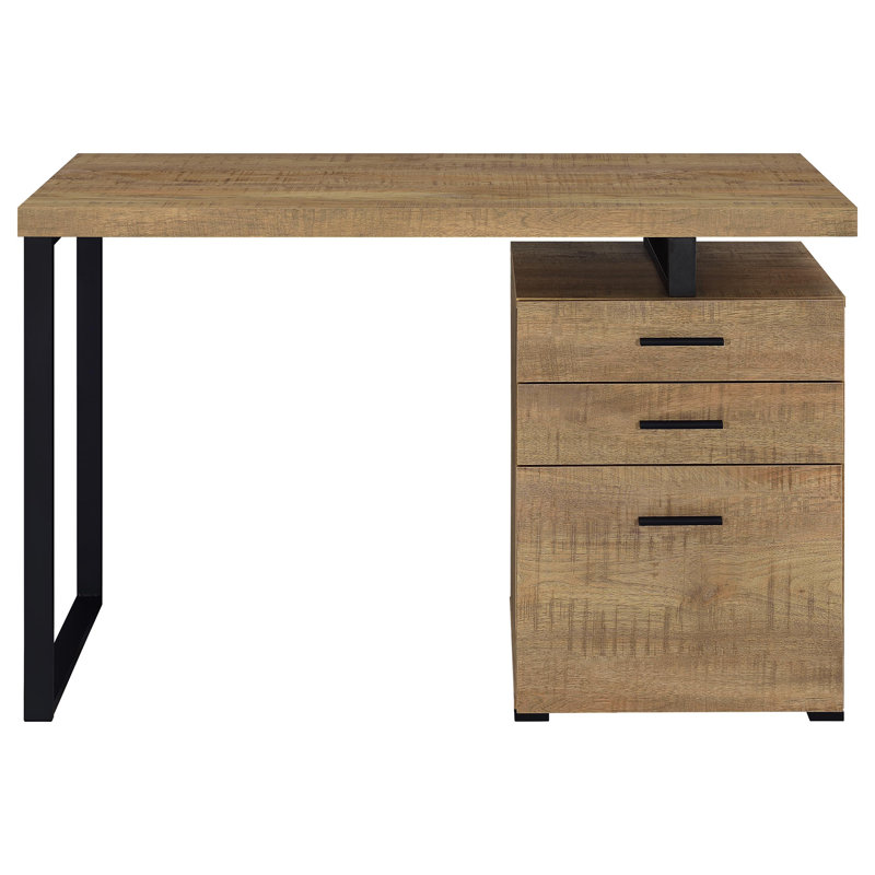 Babken Reversible Desk, Mango/Black