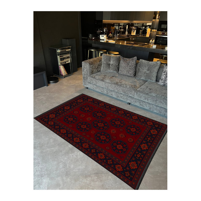 Tapis tissé à la main Mosso, 3 pi 3 po x 4 pi 11 po