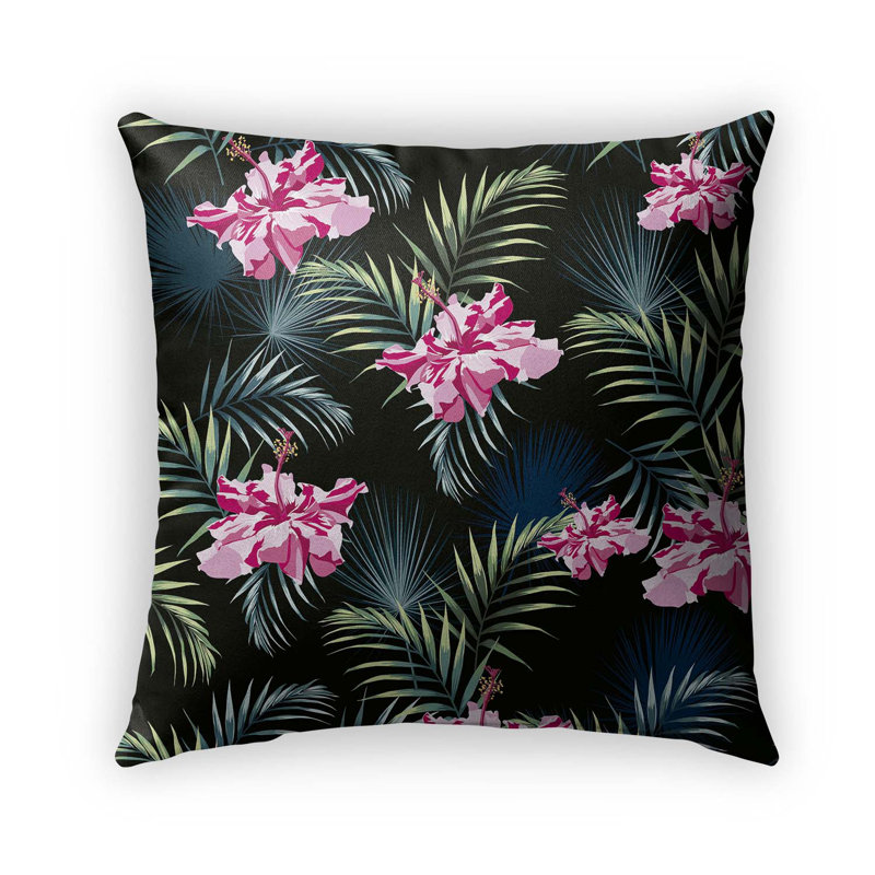 Housse et insert de coussin d'extérieur carré Jungle Foliage, 18" x 18"