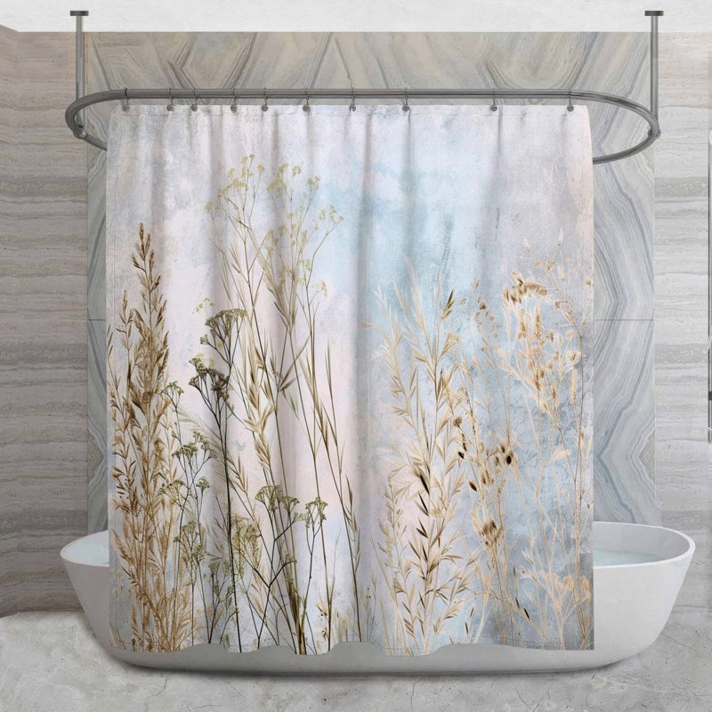 Rideau de douche Botanical Silhouettes, H 73 po x l 70 po