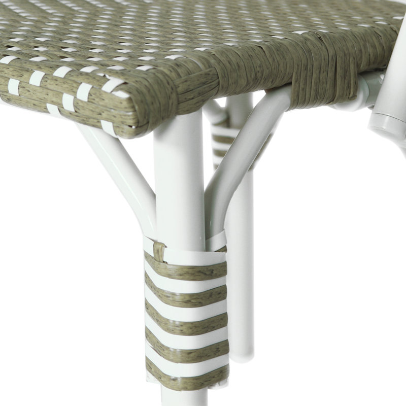 Chaise de patio, Vert/blanc
